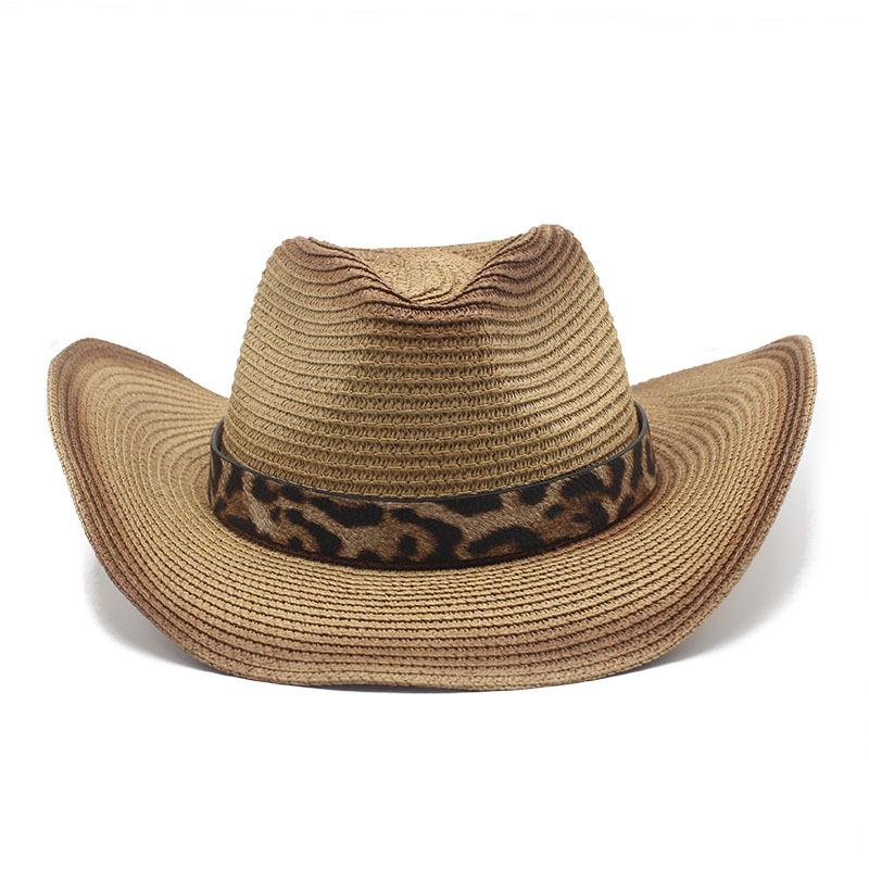 Аэрозольная краска Постепенное изменение цвета Западный джинсовый соломенный головной убор Мужской и женский На открытом воздухе Спорт Альпинизм Загнутая верхняя шляпа M（56-58cm）