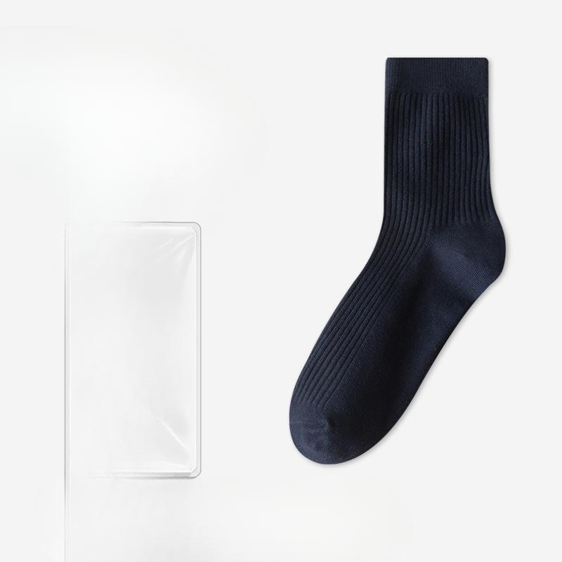 Men's Spring and Autumn New Anti-odor Sweat Absorption Anti Pilling Tube Cotton Socks