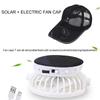 Solar Powered Cap With Fan Summer Breathable Mesh Sun Protection Outdoor Baseball Hat For Men Usb Rechargeable Cooling Headwear