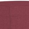 Vidaxl 3-Osobowa Sofa Z Podnóżkiem Winna Czerwień 180 Cm, Tkaniną
