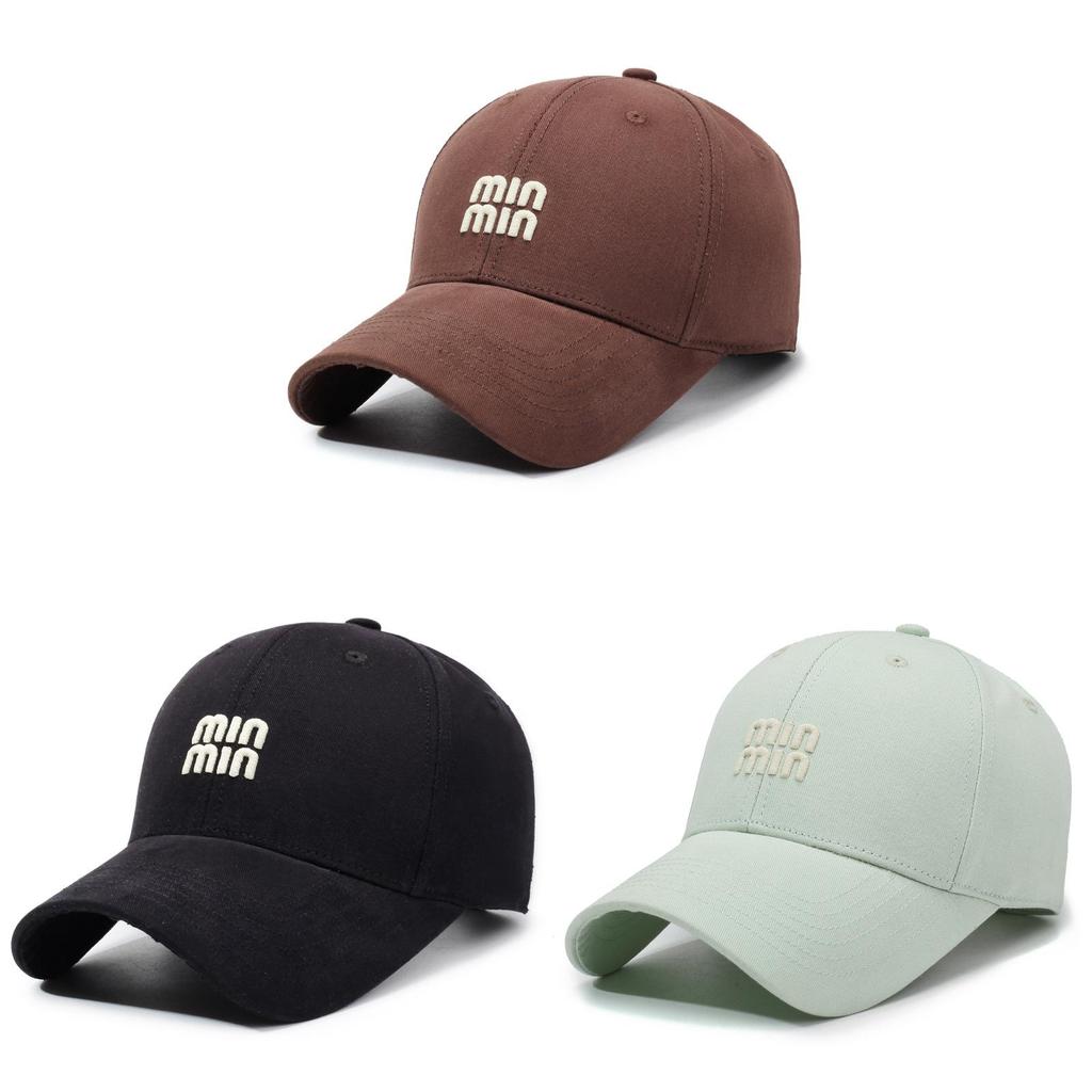Spring Autumn Cotton Baseball Cap With Embroidered Letters For Casual Outdoor Sun Protection