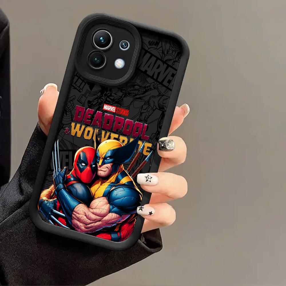 Deadpool And Wolverine Love Case for Xiaomi Mi 13T 14 14T 15 15T Pro 17 Ultra Poco M7 M8 F8 F7 X6 X7 X8 Pro Max Shockproof Cover