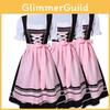 Charming Oktoberfest Ladies Beer Maid Wench German Dirndl Dress With Apron Set
