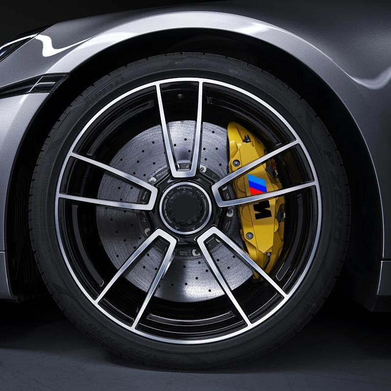 6KS Samolepka na brzdový třmen auta Žáruvzdorná 3D samolepka Nálepka Pro BMW M4 M8 Řady 5 E39 E60 E61 F10 F11 F07 G30 G31 G15 Z4 E89