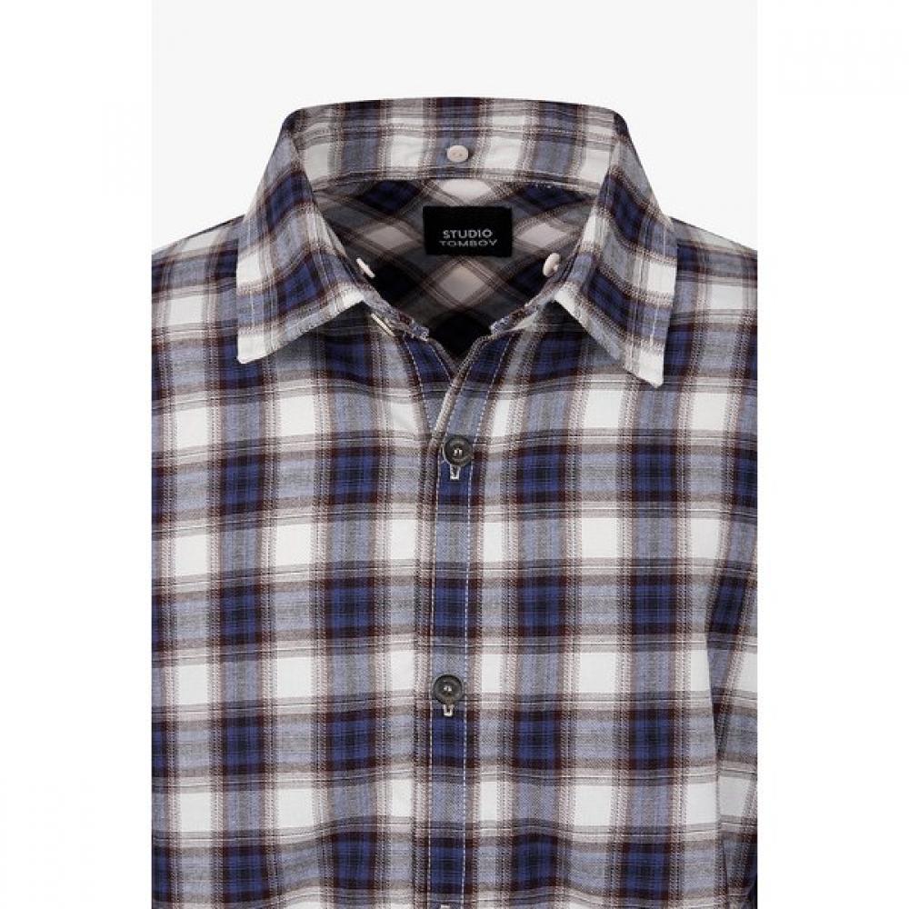 Tomboy Detachable Hoodie Check Shirt Jumper 91m6113113ar