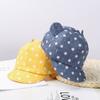 Boys Panama Cap For 6-24Months Baby's Baseball Hat Rabbit Ear Cap Dot Beach Caps Children Sun Hat