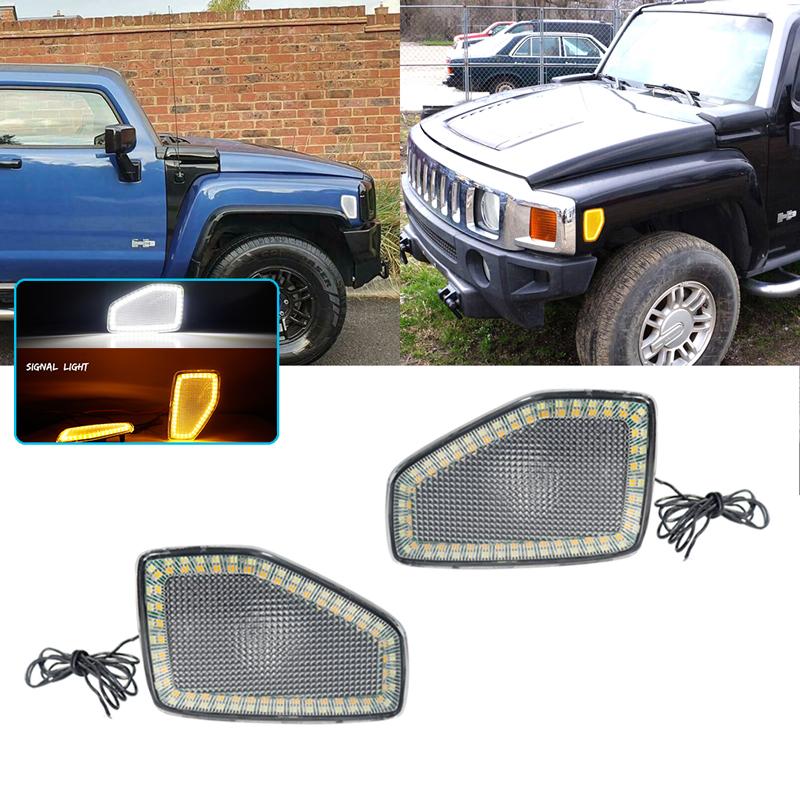 Amber Front Fender Side Marker Lights (2-Pack) For 2005-2010 Hummer H3 & 2009-2010 H3T | Direct Replacement 11 thumbnail image