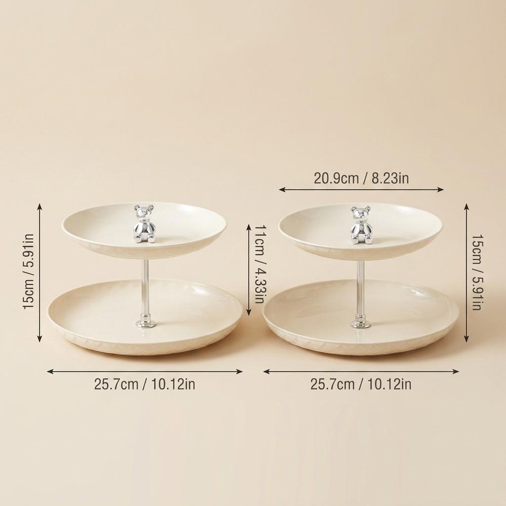 2/3 Tier Plastic Cupcake Stand Dessert Table Display Set Tiered Serving Tray Cake Display Stand Wedding Party Candy Table