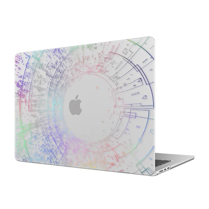Hard Shell Laptop Case MacBook Air 13.6 15.3 Pro 14 16 Inch - Laser-Effect Holographic Design Protective Cover