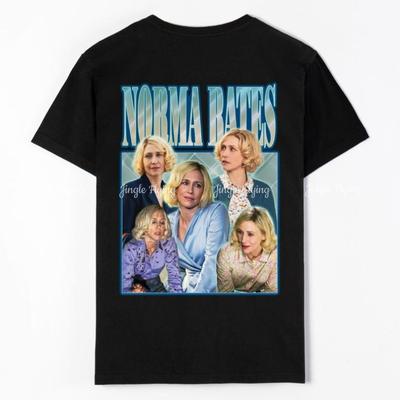 Norma Vera Farmiga Inspo Tee Short Sleeve Shirt Cotton Bates Motel Horror T-Shirt
