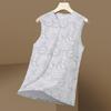 Men's Summer Casual Round Neck Pullover Vest, Quick Drying Ice Silk Sleeveless T-shirt, Sports Vest