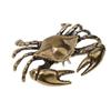 Pure Brass Crab Figurines Mini Animal Statue For Office Desk Living Room Antique Animal Miniature Figurines Home Decor In Stock