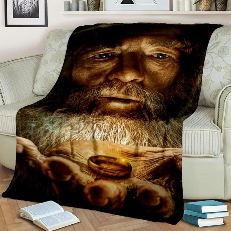 L-Lord of the Rings H-Hobbit HD Blanket,Soft Throw Blanket for Home Bedroom Bed Sofa Picnic Travel Office Cover Blanket Kids 3D