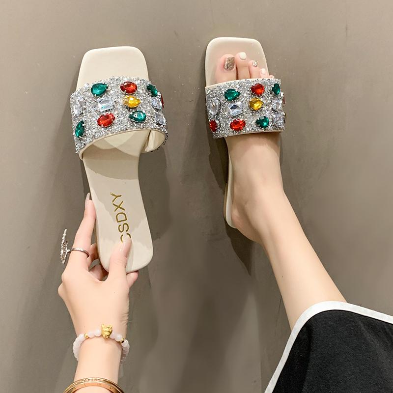 Модные летние новые блестящие тапочки для женщин — фото 3