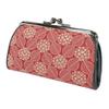 [Inden-ya] [Inden] Coin Purse 340 Oya-Ko Deer Leather Red X White Lacquer Ajisai Pattern 1501-13-174 Red, White
