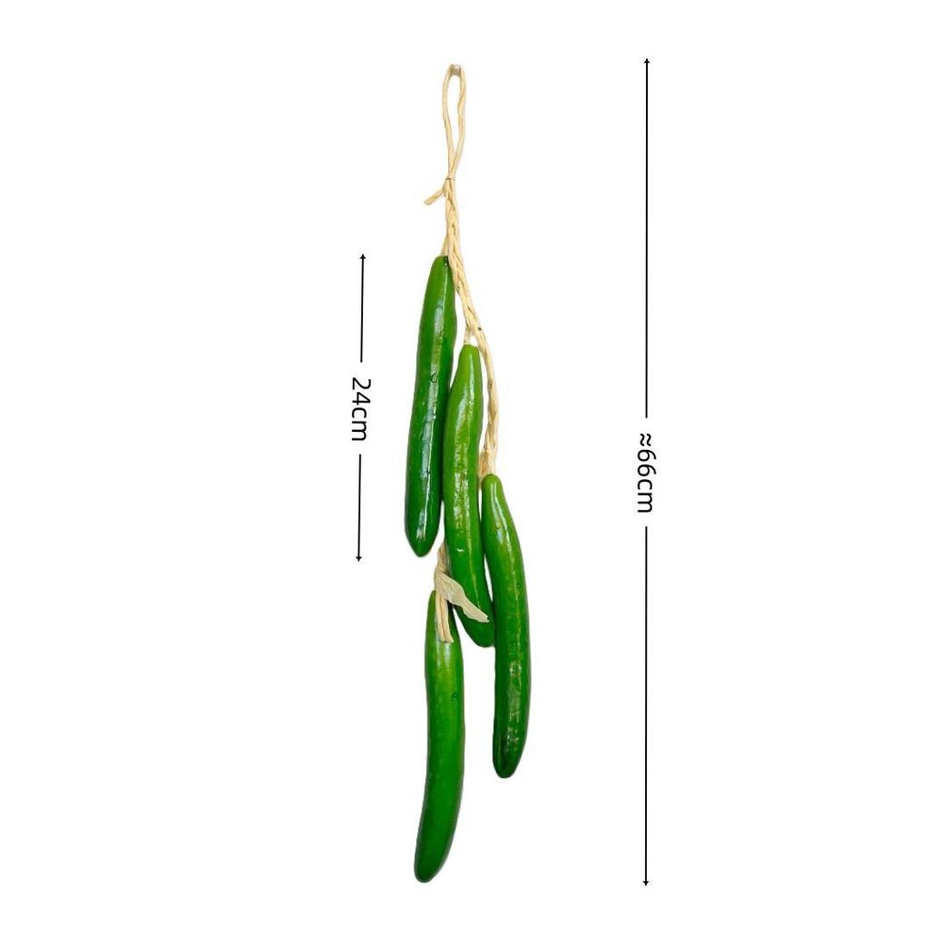 Realistic Hanging Vegetable String: Chili, Potato, Corn, Garlic, Peanut Props for Yard or Restaurant Decor