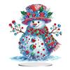 Christmas Snowman Diamond Painting Tabletop Ornaments Kit Acrylic Table Top Diamond Painting Ornament Kits Bedroom Table Decor