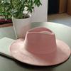LIDHAY Western Style Suede Hat, Unisex Wide Brim Fedora Hat, Felt Panama Hat, Rancher Hat LIDHAY Western Style Suede Hat, Unisex