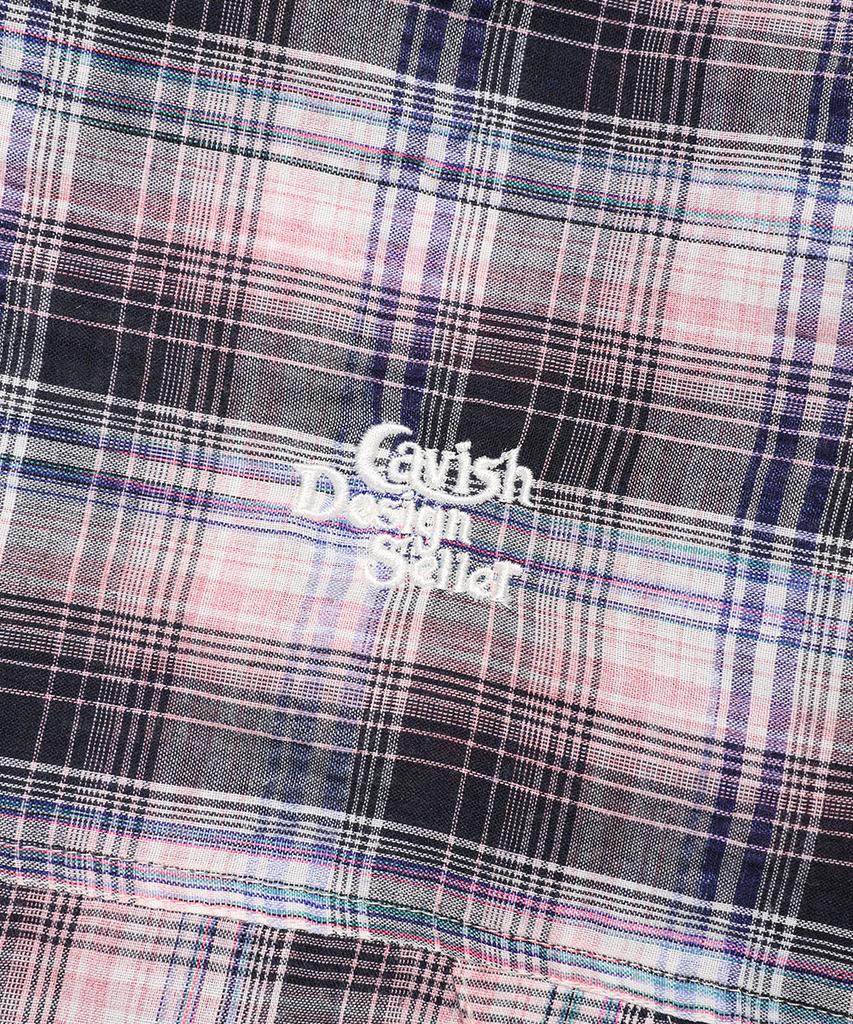Cavish Hooded Check Wind Breaker Pink(Cv2Fsub962A)