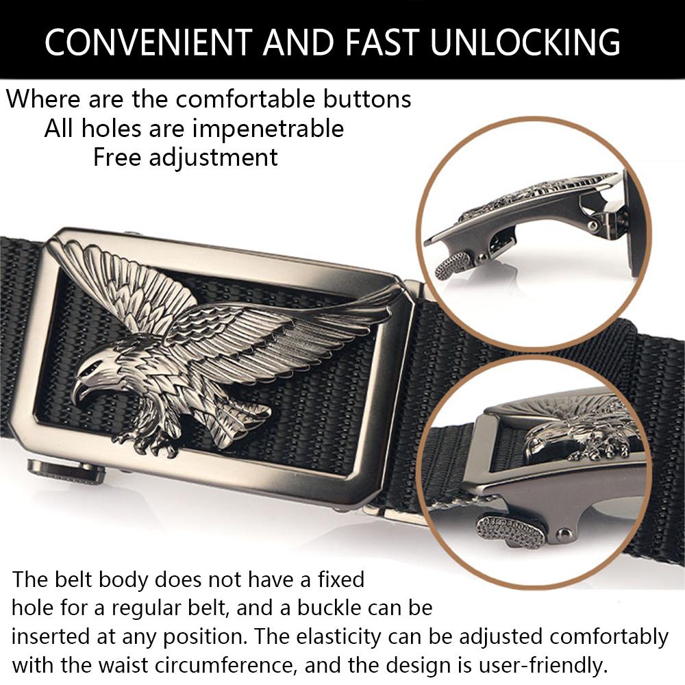 TUSHI New Tactical Belt for Men Tight Thick Nylon Casual Belt Alloy Ratchet Automatic Buckle Golf EDC Outdoor Military Belt Male