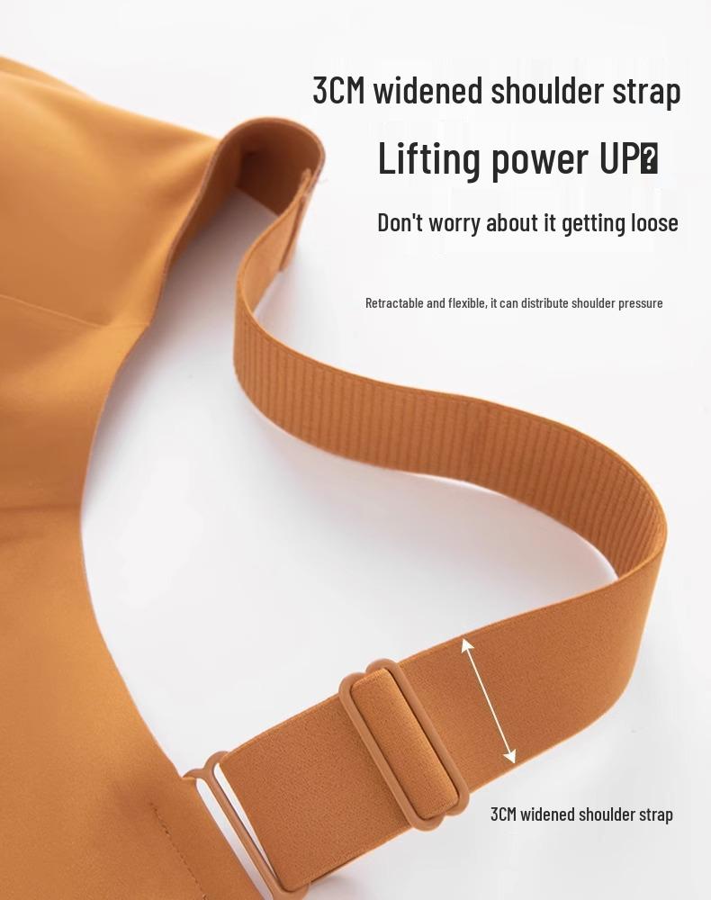 Seamless Women's Slimming Thin-Style Sports Bra with Rabbit Ear Cups and Side Support