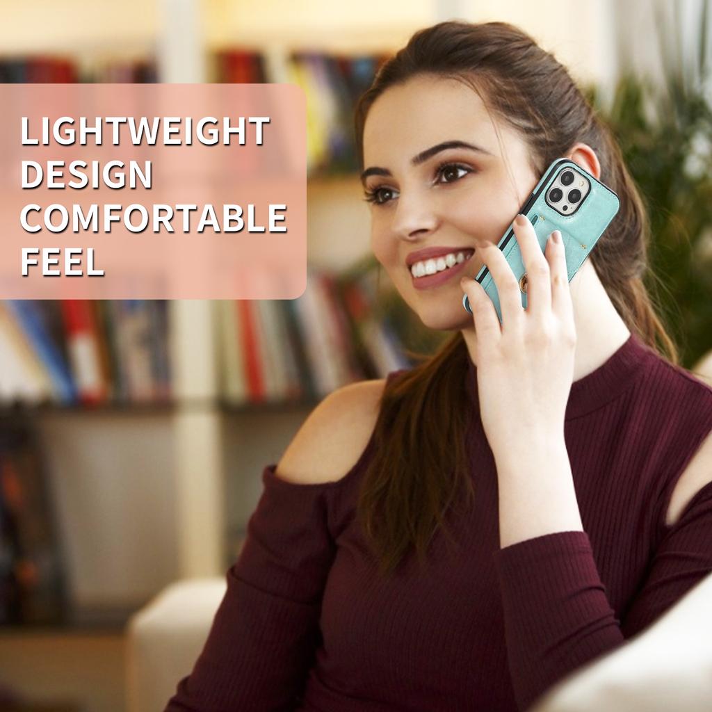 Capa carteira de couro premium com bolso para cartão para Samsung S24 S23 S22 S21 Ultra Plus S23FE Note20Ultra A14 A54 para iPhone 15 14 Plus 13 12 11 Pro Max XSMAX