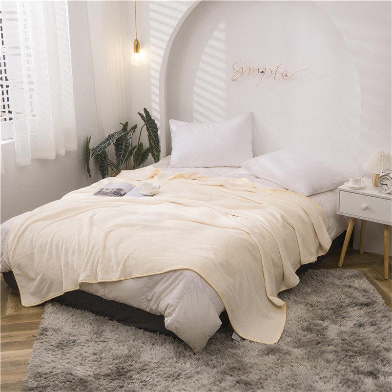 Beds Cover Mat Soft Flannel Blanket Cover Blankets Plush Thicken Car Bed Children Blanket