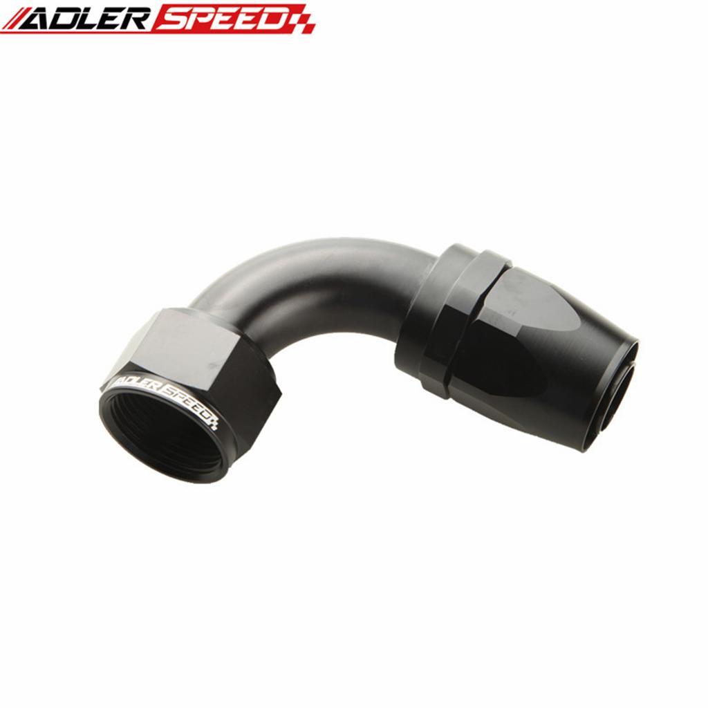 Aluminium AN Fittings Adapter Oil Fuel Reble Fitting Hose End 0/45/90/180 Degree AN20  Fuel/Swivel Hose