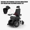Beverage Cup Holder Storage Box For Permobil Electric Wheelchair Cup Holder Telephone Basket Set