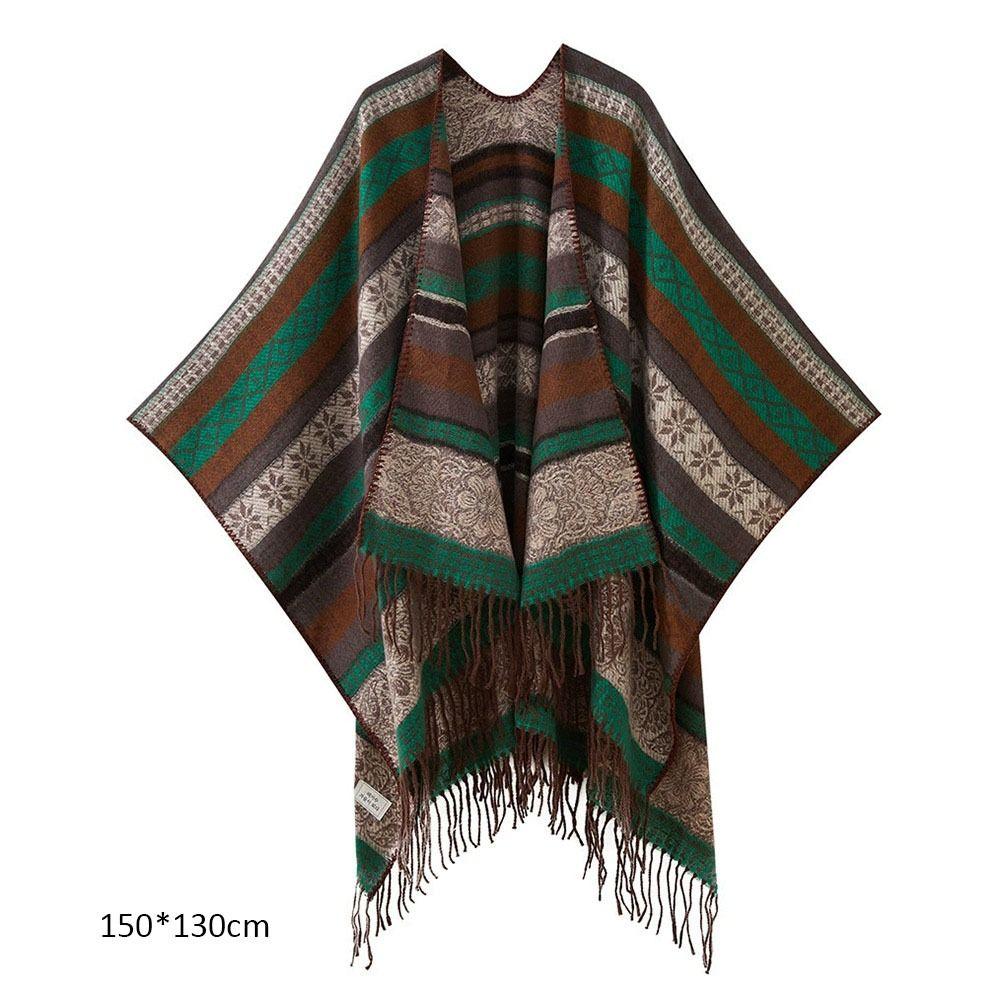 Ethnischer Stil Schal Kopftuch Sonnenschutz Temperament Strickjacke Für Frauen Dame Mädchen