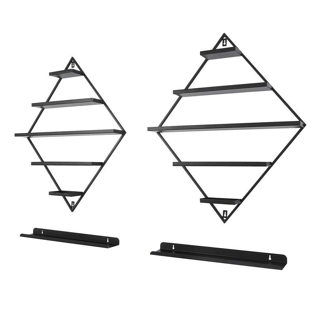 Nail Polish Rack with 5 Tiers, Wall-Mounted, Holds 90 Bottles, Durable Iron Construction, Modern Design, and Neat Storage