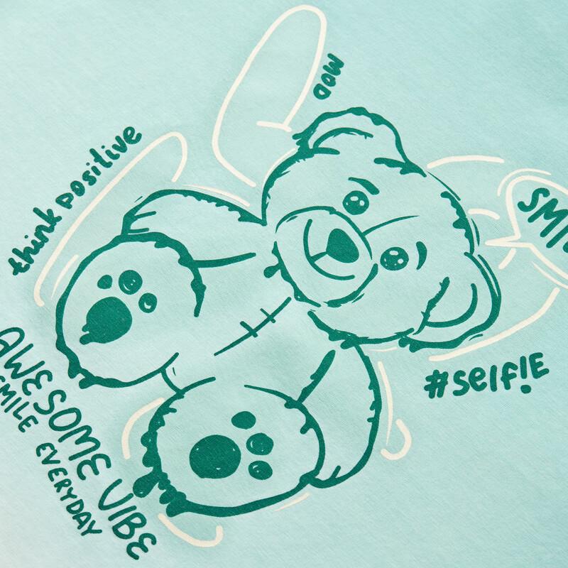 MQD Boys' Gradient Cartoon Short-Sleeve T-Shirt