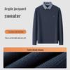 MONTAGUT Men's Faux Two-Piece Knit Sweater