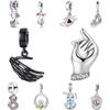 New Copper Hand In Hand Collection Finger Heart Charm Bead Charms Compatible With Ideal For Authentic Bracelets Do It Yourself Womens Jewellery Acces