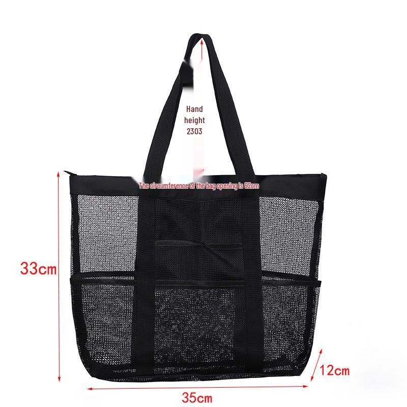 Große durchsichtige Netz-Kulturbeutel - Handlich, Tragbar, Multifunktionaler Reise-Duschkorb
