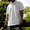 Jeep Men's Breathable Ice Silk Short Sleeve Polo Shirt
