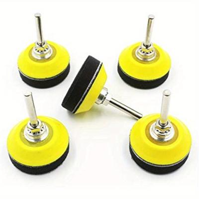 1pc/5pcs 2 Inch Hook and Loop Sanding Pad for Sanding Discs with 1/4 Inches Shank Drill Attachment and Soft Foam Layer Buffering Pad