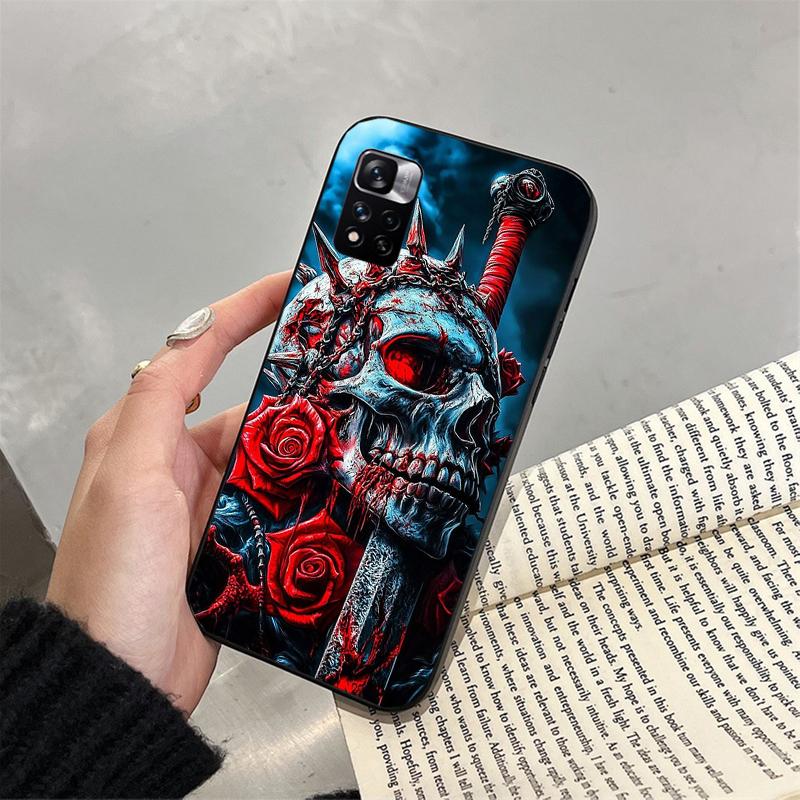 Telefoonhoesje Voor Xiaomi Redmi note 14 Pro 14 13 12 11 10 Pro 14S 12S 11S Redmi 14C 13C 10 Schedel