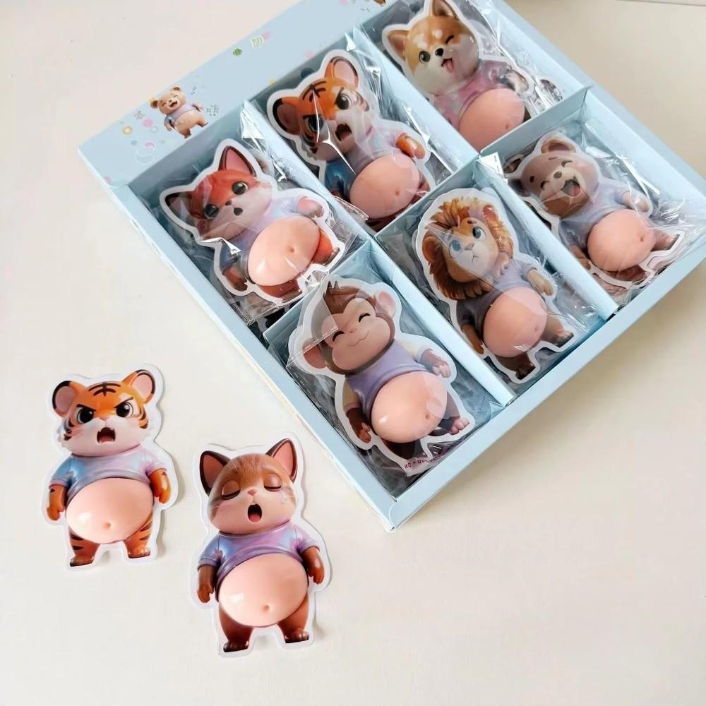Quetschbarer 3D-Hundeaufkleber Dicker Shiba Inu Handyhüllen-Dekoration 3D-Aufkleber für Partygeschenke