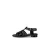 Used New [Echo] Sculpted Alba 25 Leather Women's Flat Strap Sandals EU36