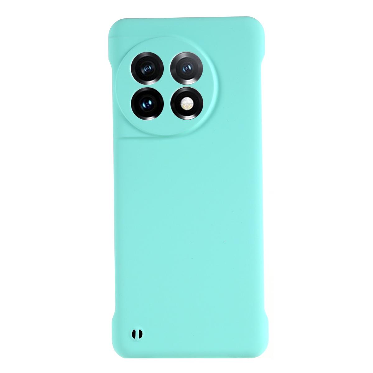 

For OnePlus 11 5G Frameless Phone Case Hard PC Skin-touch Shock Absorbent Slim Cover Light Cyan