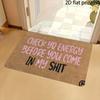 2D Flat-1PC Welcome Cork Doorway Floor Mat , Welcome mats for home decoration.