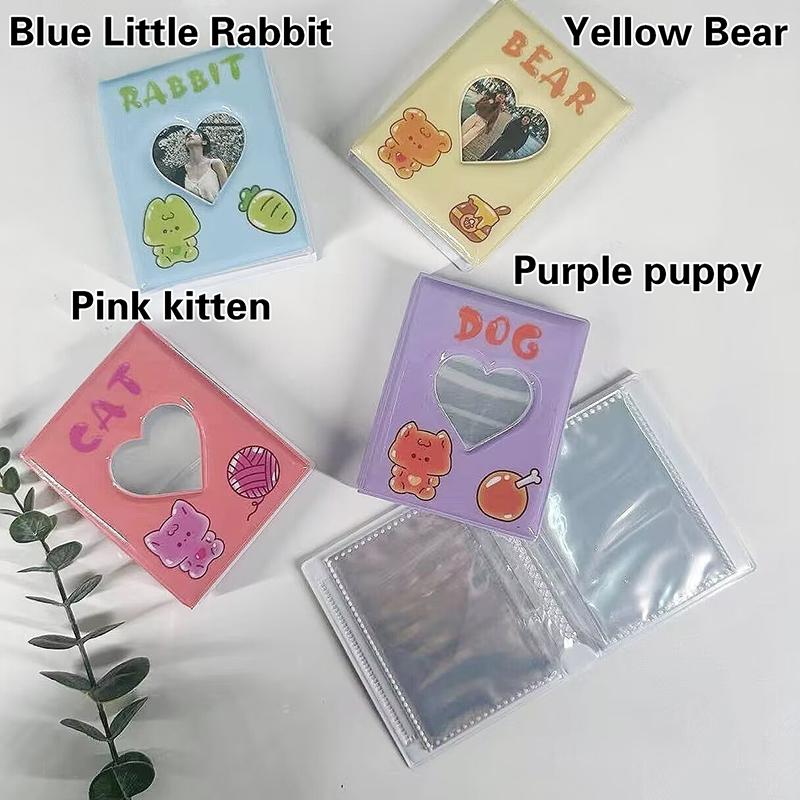 40 Positions Kpop Binder Photocards 3 Inch Love Heart Hollow Collector Book Idol Photocards Holder Book Binding Machine