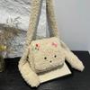 Beliebte flauschige Umhängetasche mit langen Ohren für Damen Dieses Jahr Herbst und Winter Neu Lammwolle Crossbody Premium Langlebig