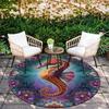 Marine World pattern round rug,Carpet Rug for Living Room Bedroom Sofa Playroom Decor,Non-slip Floor Mat,Holiday Gifts and Birthday Gifts.