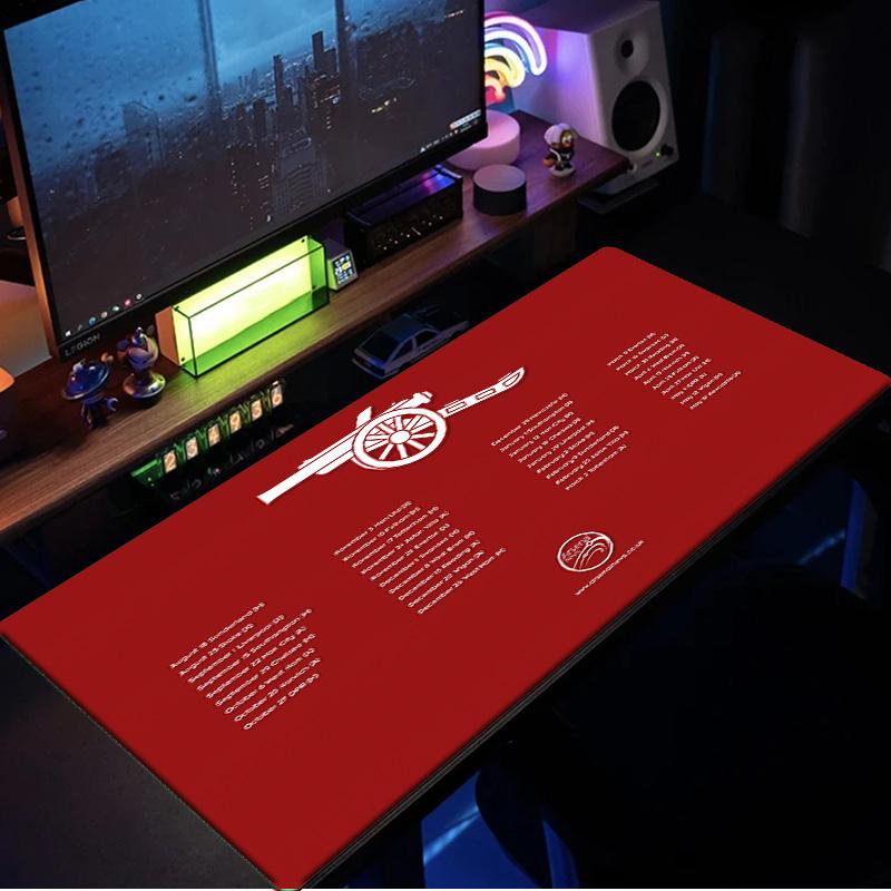 Tappetino Mouse Momento Celebrativo Arsenal, Base in Gomma, Tappetino Mouse per Giocatori e Uso Ufficio, Scrivania da Gioco, Tappetino Facile da Pulire Regali di Natale per Fan