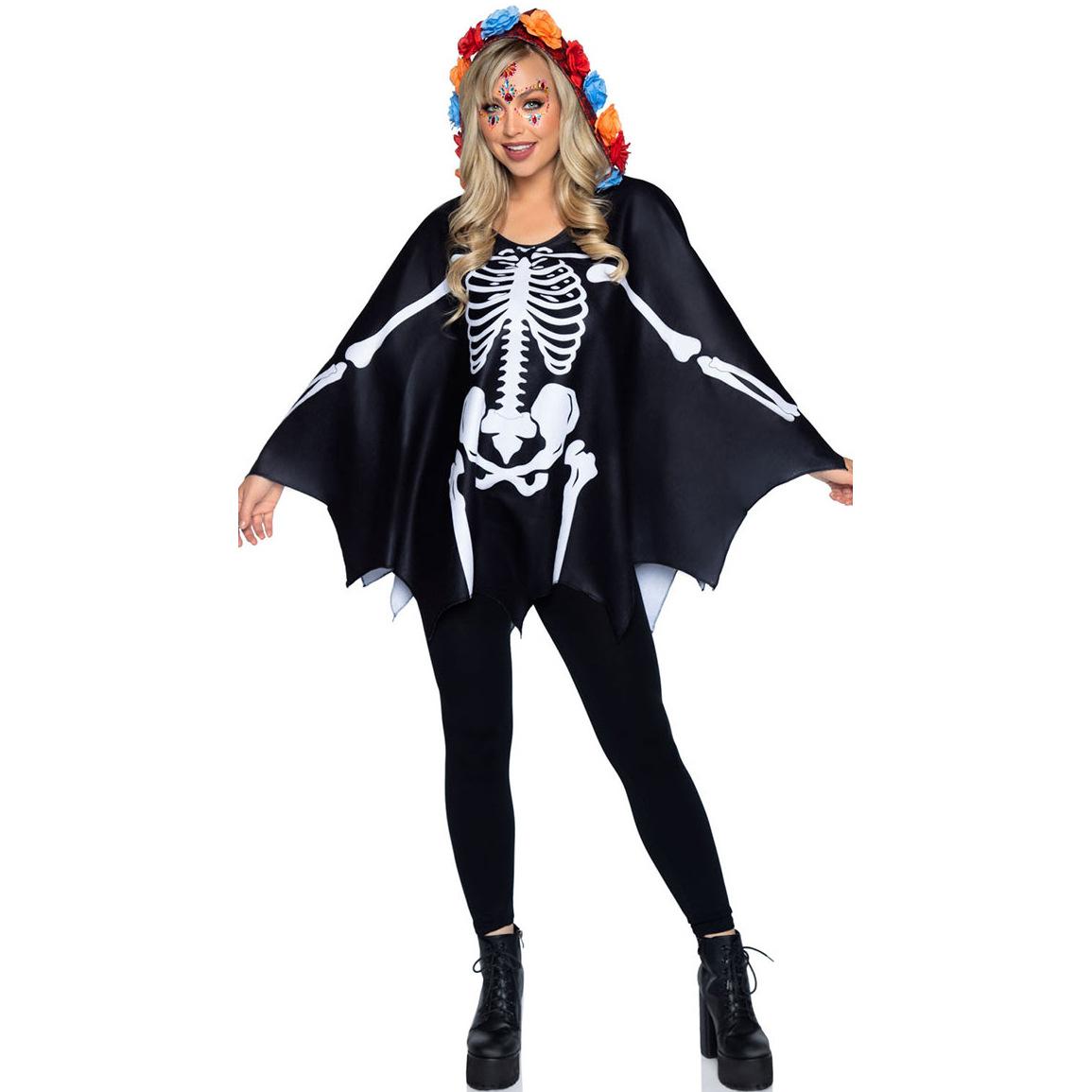 

Skeleton Cloak Set, New Product, Scary Death Skeleton Cloak, Couple Halloween Costume XL чорний