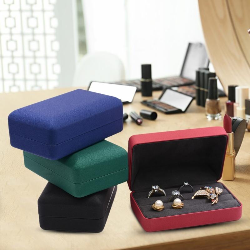 Stylish Rings Case for Safe Storage and Display Jewelry Accessory for Home Travel and Jewelry Stores Daily Casual Use