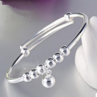 Fashion Bracelet Women Bead Bracelet Vera Style Simple Versatile Jewelry Korean Version Bell Silver Bracelet