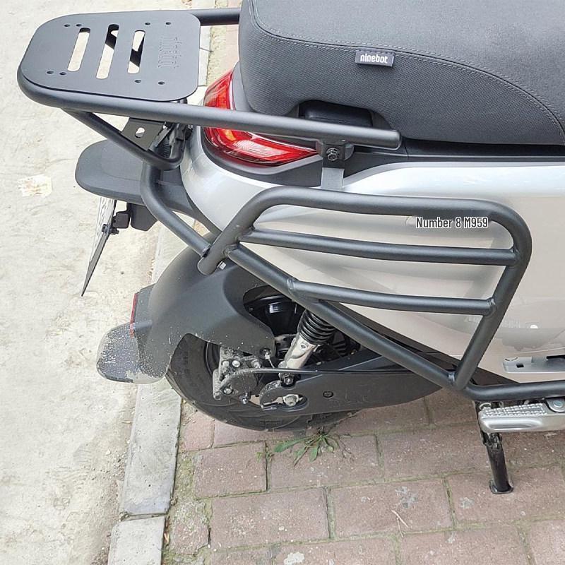 Thickened Front & Rear Bumpers, Protection Bars, and Rear Rack Guards for Ninebot M95/M85c Electric Vehicles.